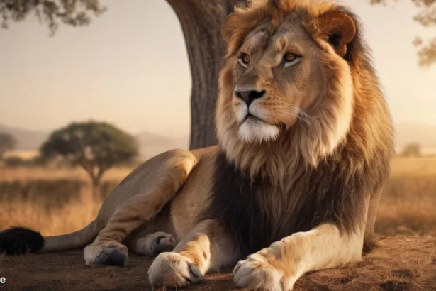 Male Lion Mates with Another Male